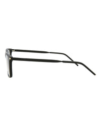 Saint Laurent Saint Laurent Mens Square/Rectangle Black Black Transparent Fashion Designer Eyewear
