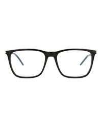 Saint Laurent Mens Square/Rectangle Black Black Transparent Fashion Designer Eyewear