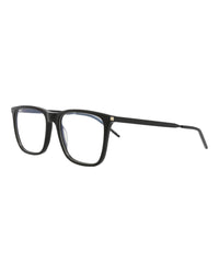 Saint Laurent Mens Square/Rectangle Black Black Transparent Fashion Designer Eyewear