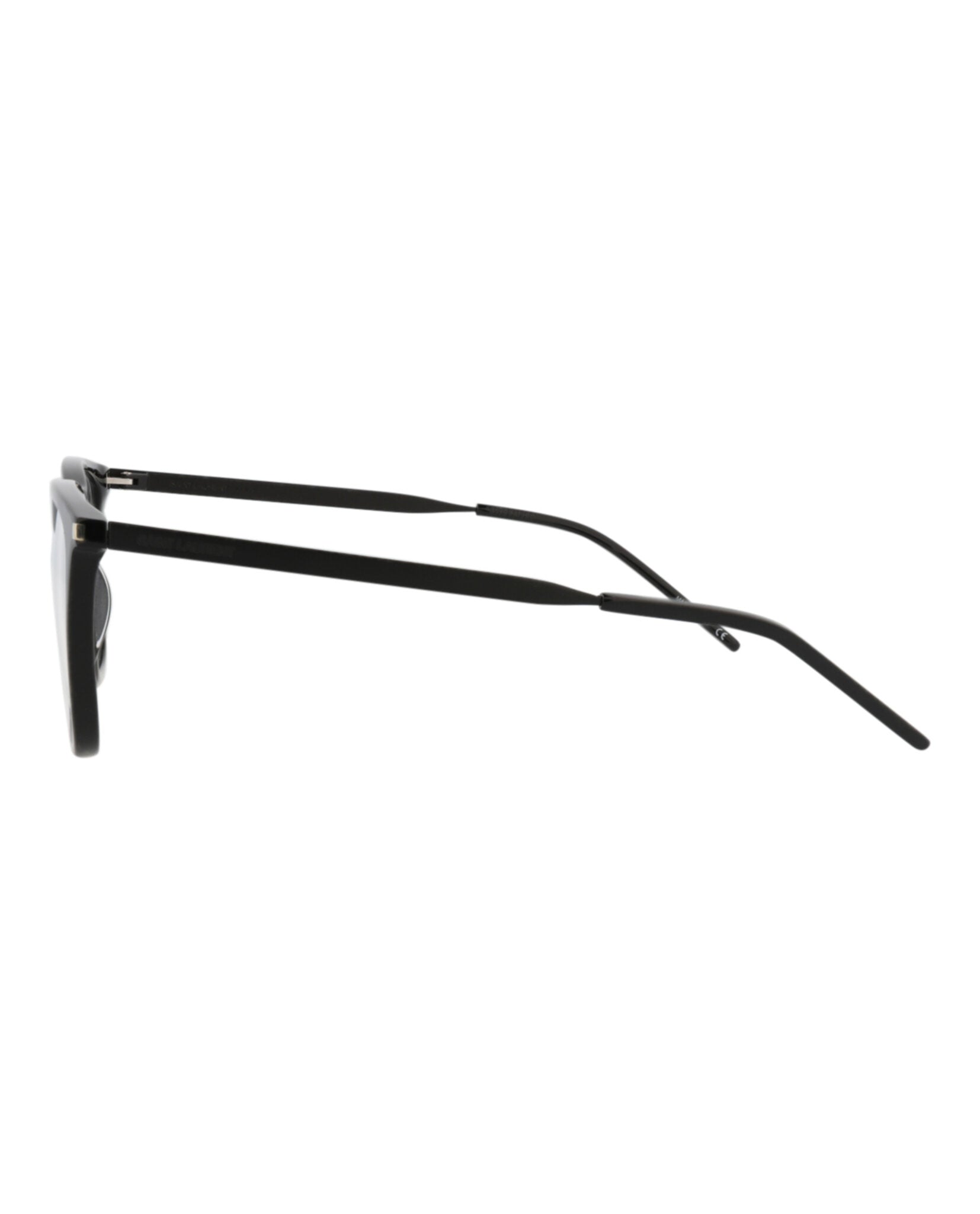 Saint Laurent Mens Square/Rectangle Black Black Transparent Fashion Designer Eyewear