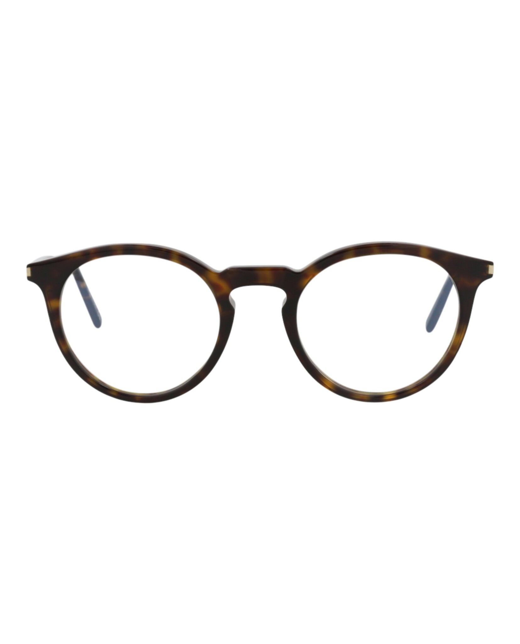 Saint Laurent Saint Laurent Unisex Round/Oval Havana Havana Transparent Fashion Designer Eyewear