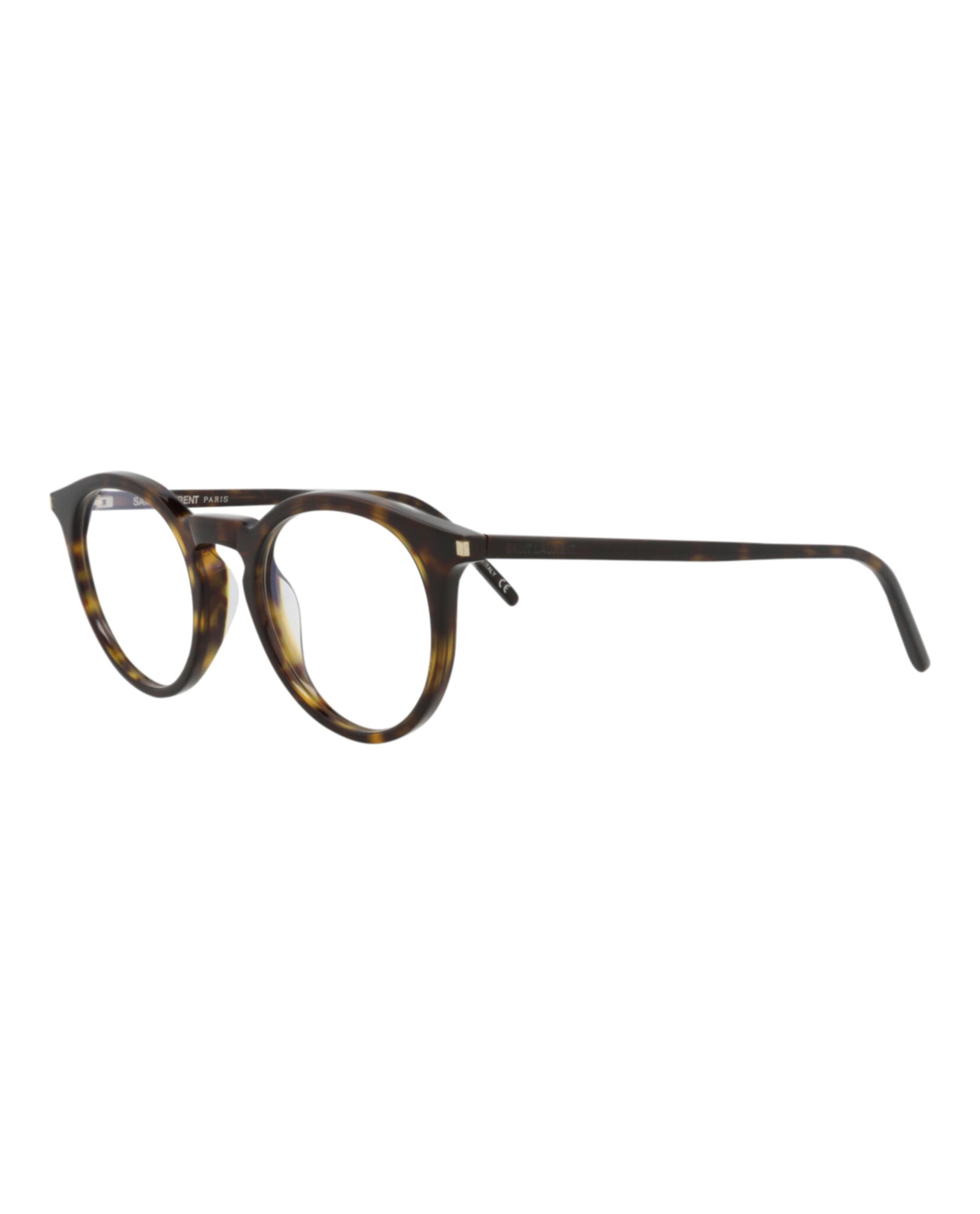 Saint Laurent Saint Laurent Unisex Round/Oval Havana Havana Transparent Fashion Designer Eyewear