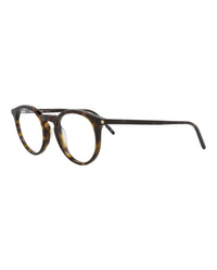 Saint Laurent Saint Laurent Unisex Round/Oval Havana Havana Transparent Fashion Designer Eyewear