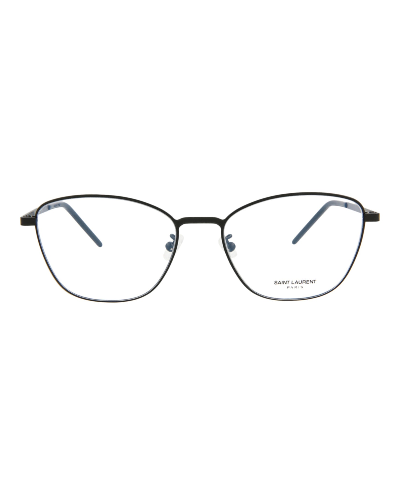 Saint Laurent Saint Laurent Womens Cat Eye Black Black Transparent Fashion Designer Eyewear