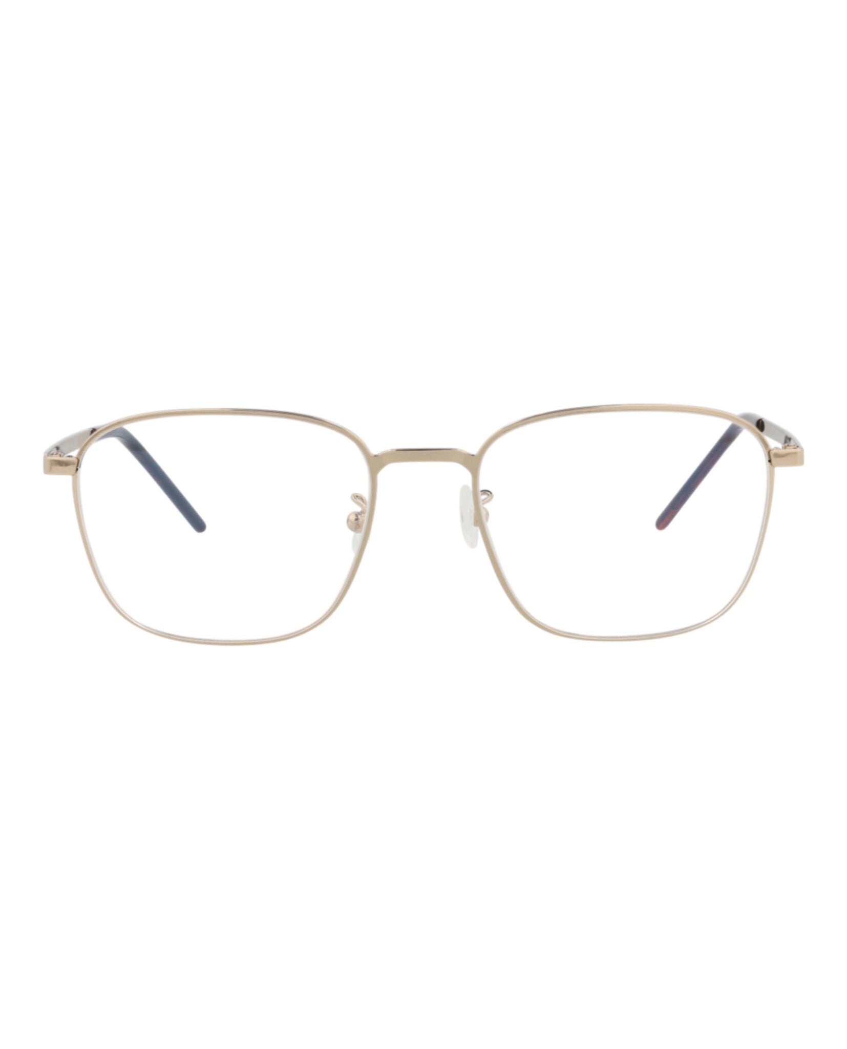 Saint Laurent Saint Laurent Unisex Square/Rectangle Gold Gold Transparent Fashion Designer Eyewear