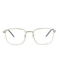 Saint Laurent Saint Laurent Unisex Square/Rectangle Gold Gold Transparent Fashion Designer Eyewear