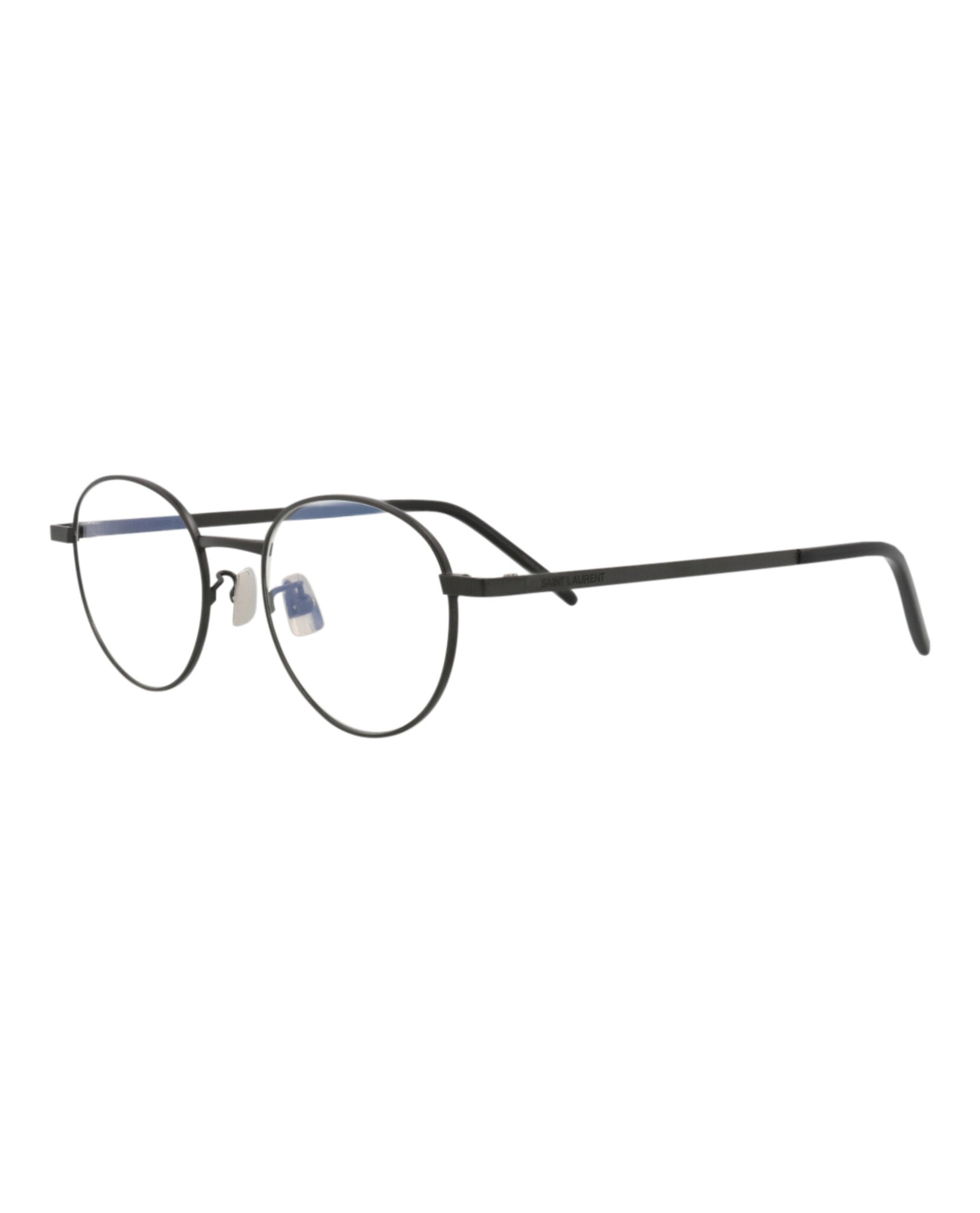 Saint Laurent Saint Laurent Unisex Round/Oval Black Black Transparent Fashion Designer Eyewear