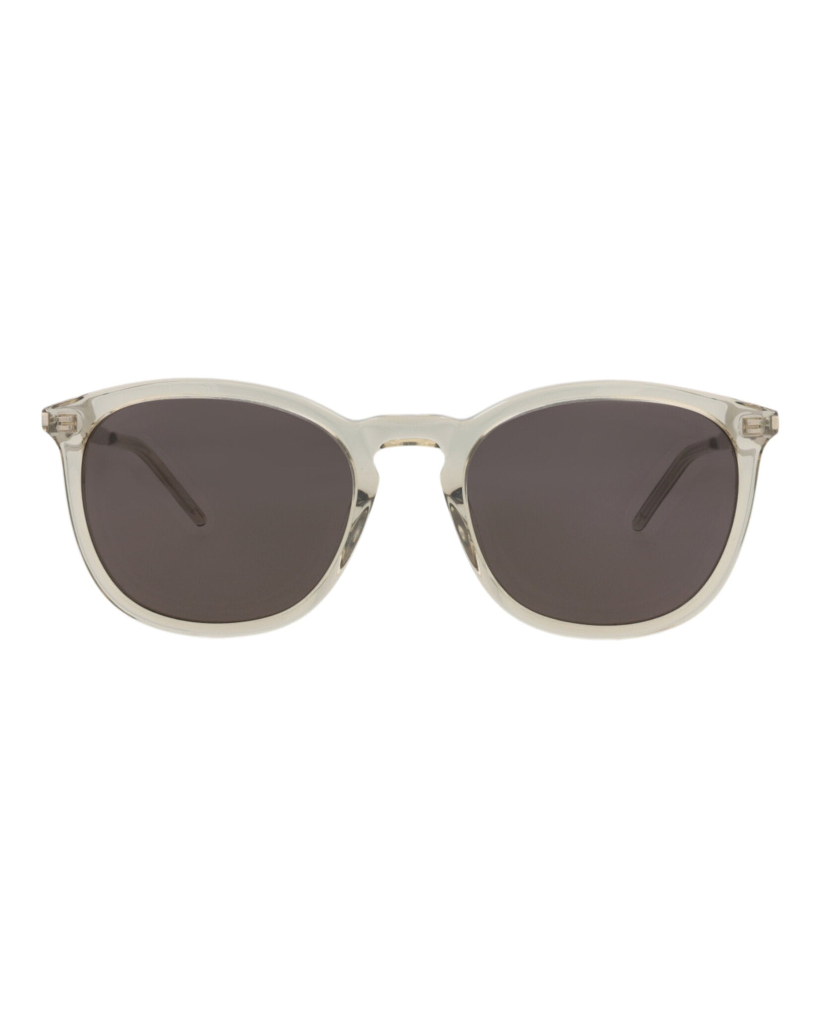 Saint Laurent Saint Laurent Mens Square/Rectangle Brown Silver Black Fashion Designer Eyewear
