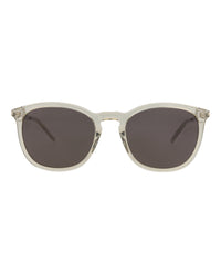 Saint Laurent Saint Laurent Mens Square/Rectangle Brown Silver Black Fashion Designer Eyewear