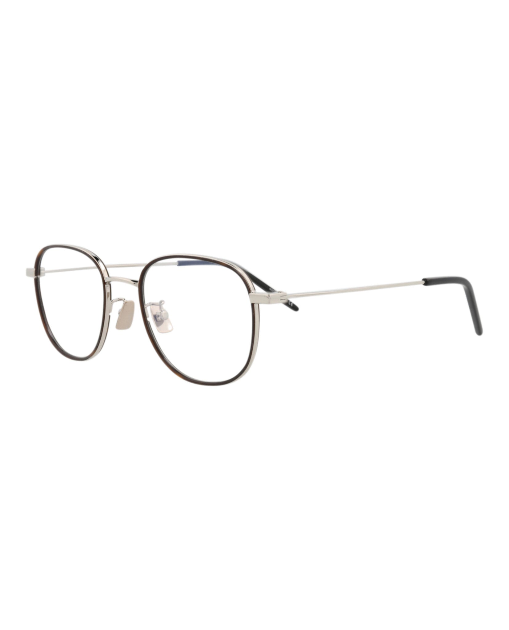 Saint Laurent Saint Laurent Unisex Round/Oval Silver Silver Transparent Fashion Designer Eyewear