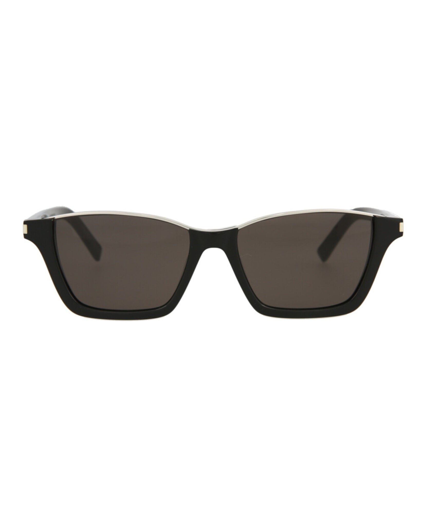 Saint Laurent Saint Laurent Unisex Square/Rectangle Black Black Black Fashion Designer Eyewear
