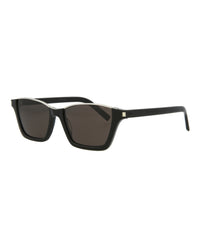 Saint Laurent Saint Laurent Unisex Square/Rectangle Black Black Black Fashion Designer Eyewear