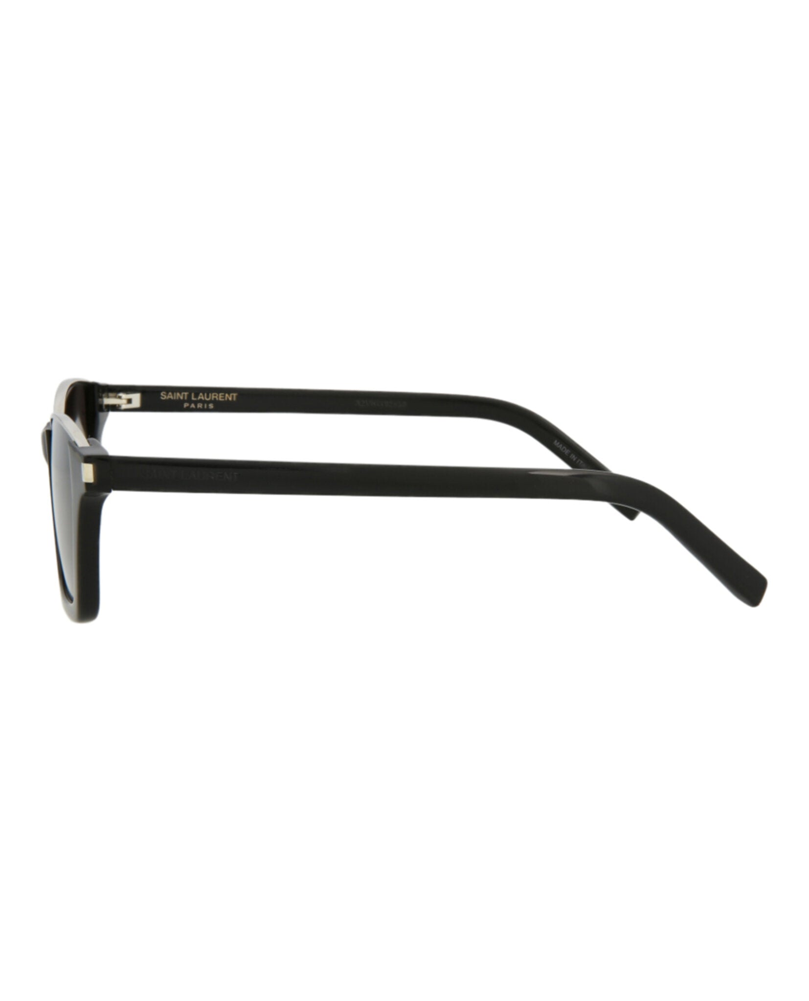 Saint Laurent Saint Laurent Unisex Square/Rectangle Black Black Black Fashion Designer Eyewear