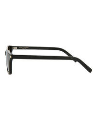Saint Laurent Saint Laurent Unisex Square/Rectangle Black Black Black Fashion Designer Eyewear