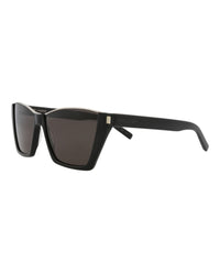 Saint Laurent Womens Cat Eye Black Black Black Fashion Designer Eyewear