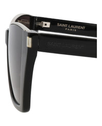 Saint Laurent Womens Cat Eye Black Black Black Fashion Designer Eyewear