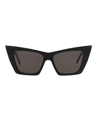 Saint Laurent Saint Laurent Womens Cat Eye Black Black Black Fashion Designer Eyewear