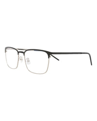 Saint Laurent Saint Laurent Mens Square/Rectangle Black Black Transparent Fashion Designer Eyewear