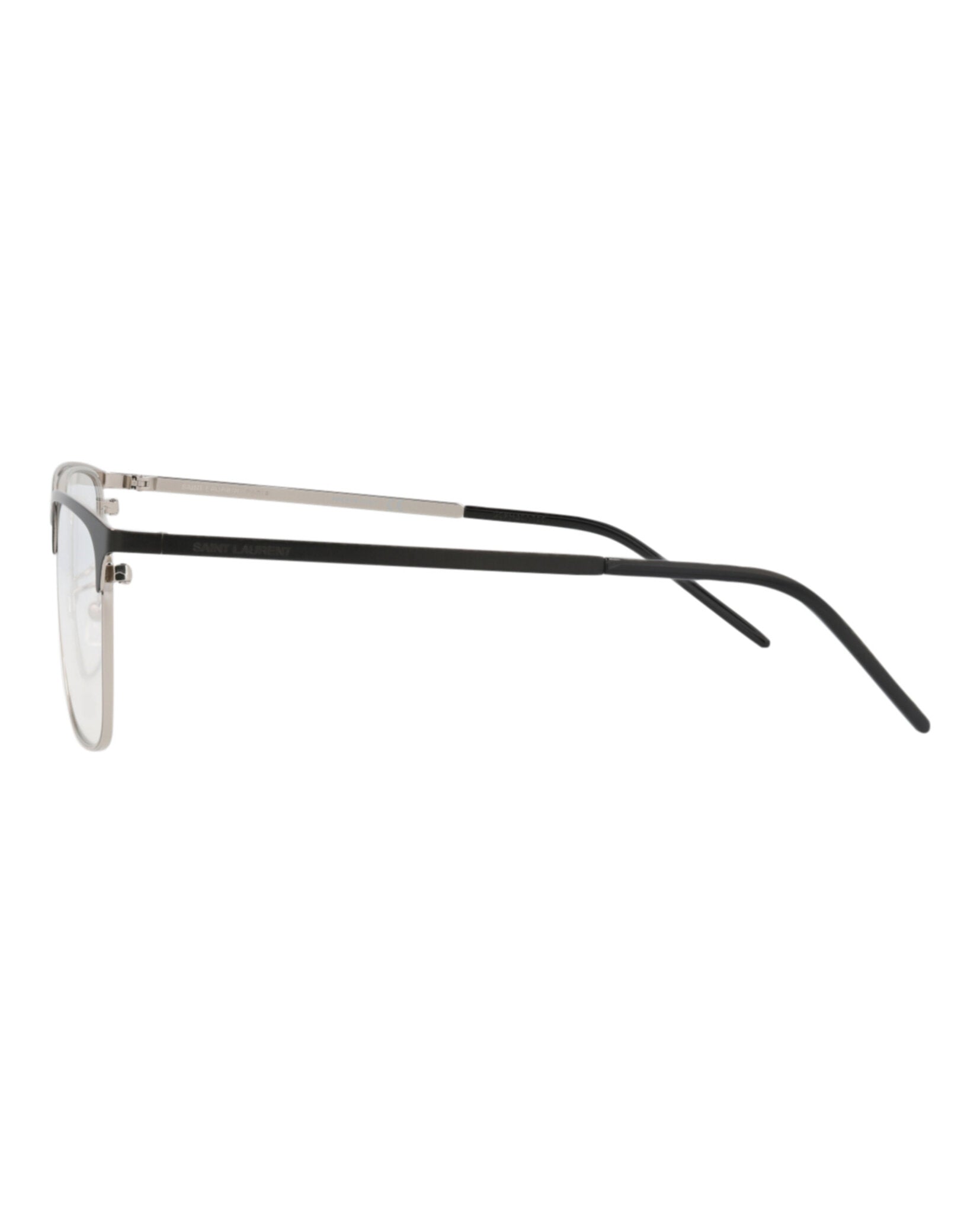 Saint Laurent Saint Laurent Mens Square/Rectangle Black Black Transparent Fashion Designer Eyewear