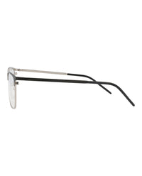 Saint Laurent Saint Laurent Mens Square/Rectangle Black Black Transparent Fashion Designer Eyewear