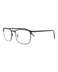 Saint Laurent Saint Laurent Mens Square/Rectangle Black Black Transparent Fashion Designer Eyewear
