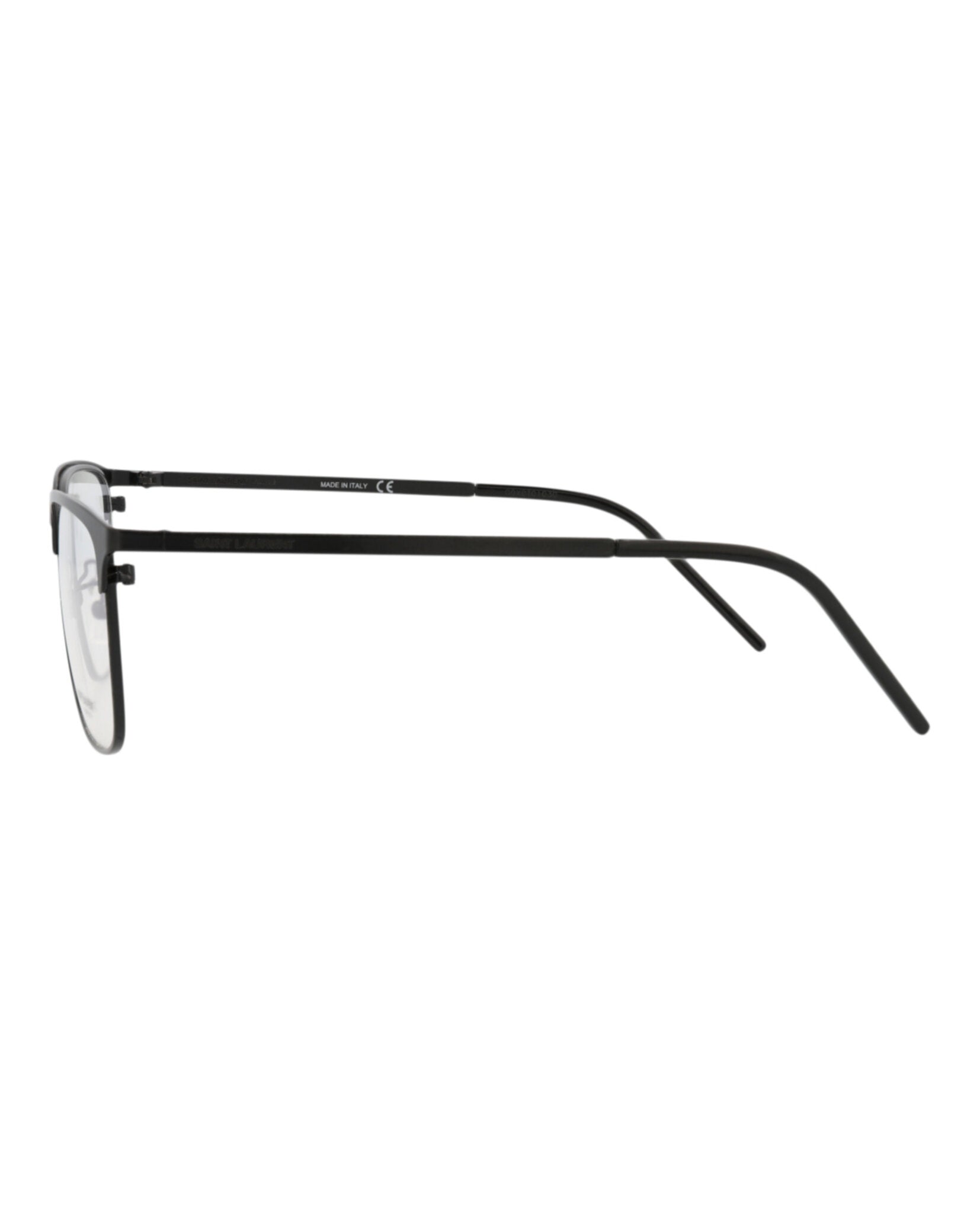 Saint Laurent Saint Laurent Mens Square/Rectangle Black Black Transparent Fashion Designer Eyewear