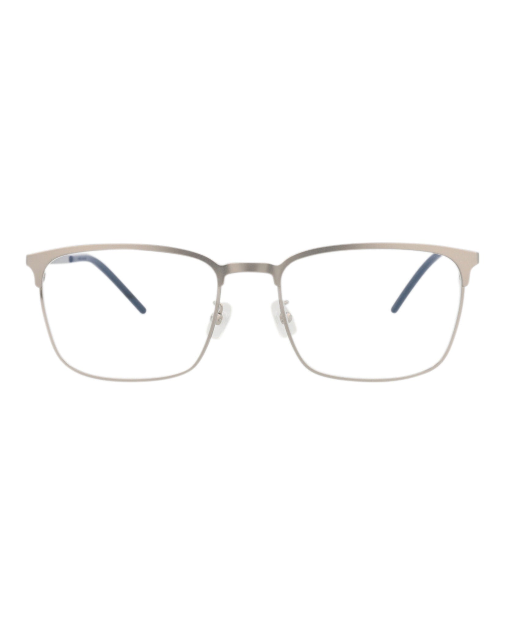 Saint Laurent Saint Laurent Mens Square/Rectangle Silver Silver Transparent Fashion Designer Eyewear