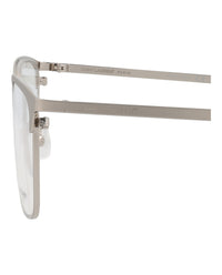 Saint Laurent Saint Laurent Mens Square/Rectangle Silver Silver Transparent Fashion Designer Eyewear