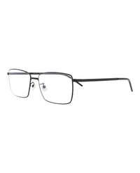 Saint Laurent Saint Laurent Mens Square/Rectangle Black Black Transparent Fashion Designer Eyewear