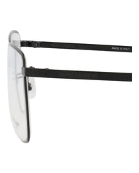 Saint Laurent Saint Laurent Mens Square/Rectangle Black Black Transparent Fashion Designer Eyewear