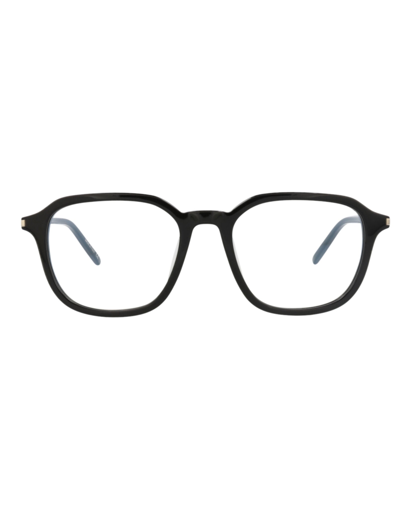 Saint Laurent Saint Laurent Unisex Square/Rectangle Black Black Transparent Fashion Designer Eyewear