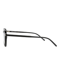 Saint Laurent Saint Laurent Unisex Square/Rectangle Black Black Transparent Fashion Designer Eyewear
