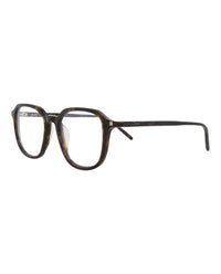 Saint Laurent Saint Laurent Unisex Square/Rectangle Havana Havana Transparent Fashion Designer Eyewear