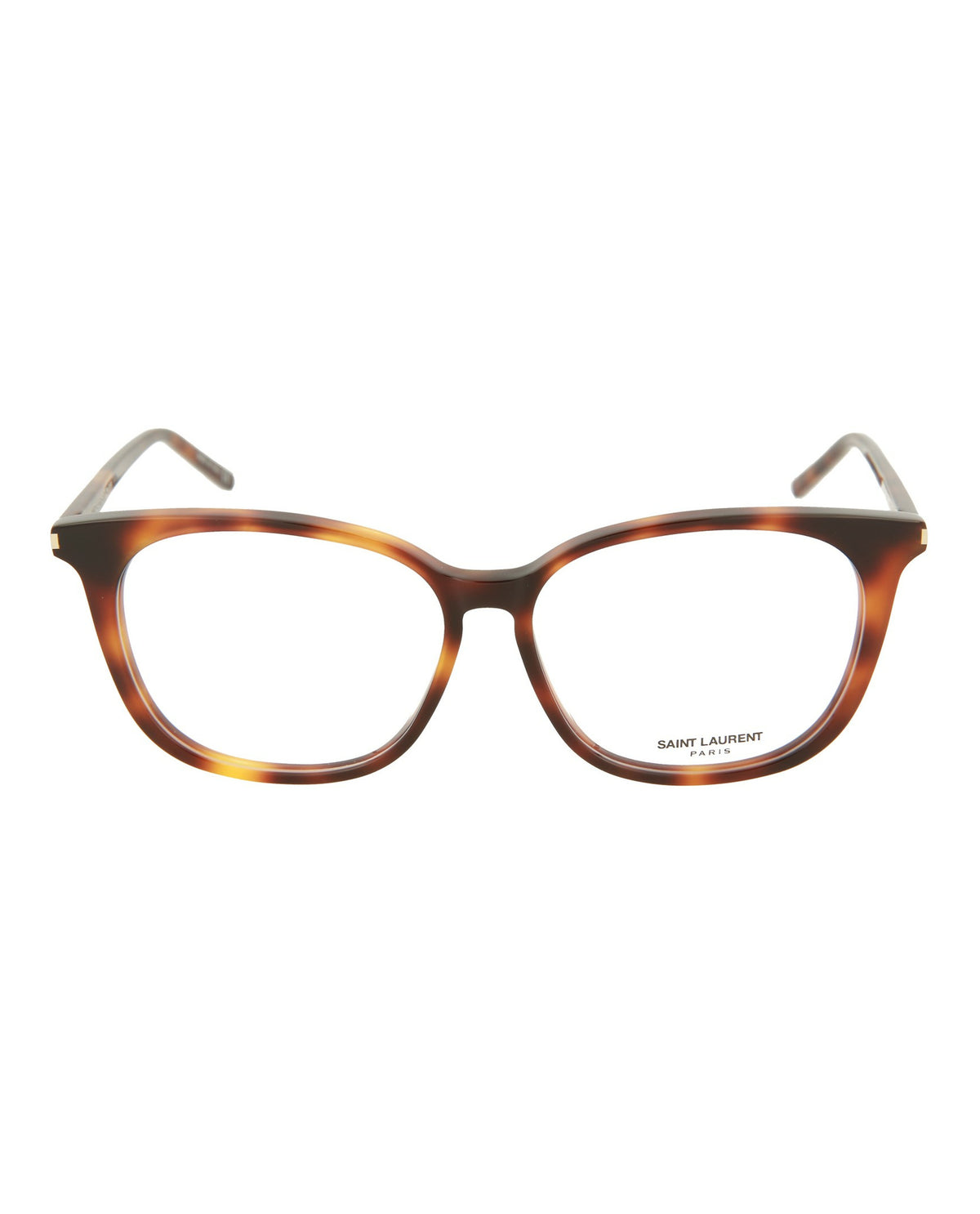 Saint Laurent Womens Round/Oval Havana Clear Fashion Designer Eyewear