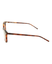 Saint Laurent Womens Round/Oval Havana Clear Fashion Designer Eyewear