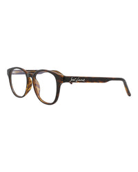 Saint Laurent Saint Laurent Unisex Round/Oval Havana Havana Transparent Fashion Designer Eyewear