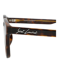 Saint Laurent Saint Laurent Unisex Round/Oval Havana Havana Transparent Fashion Designer Eyewear