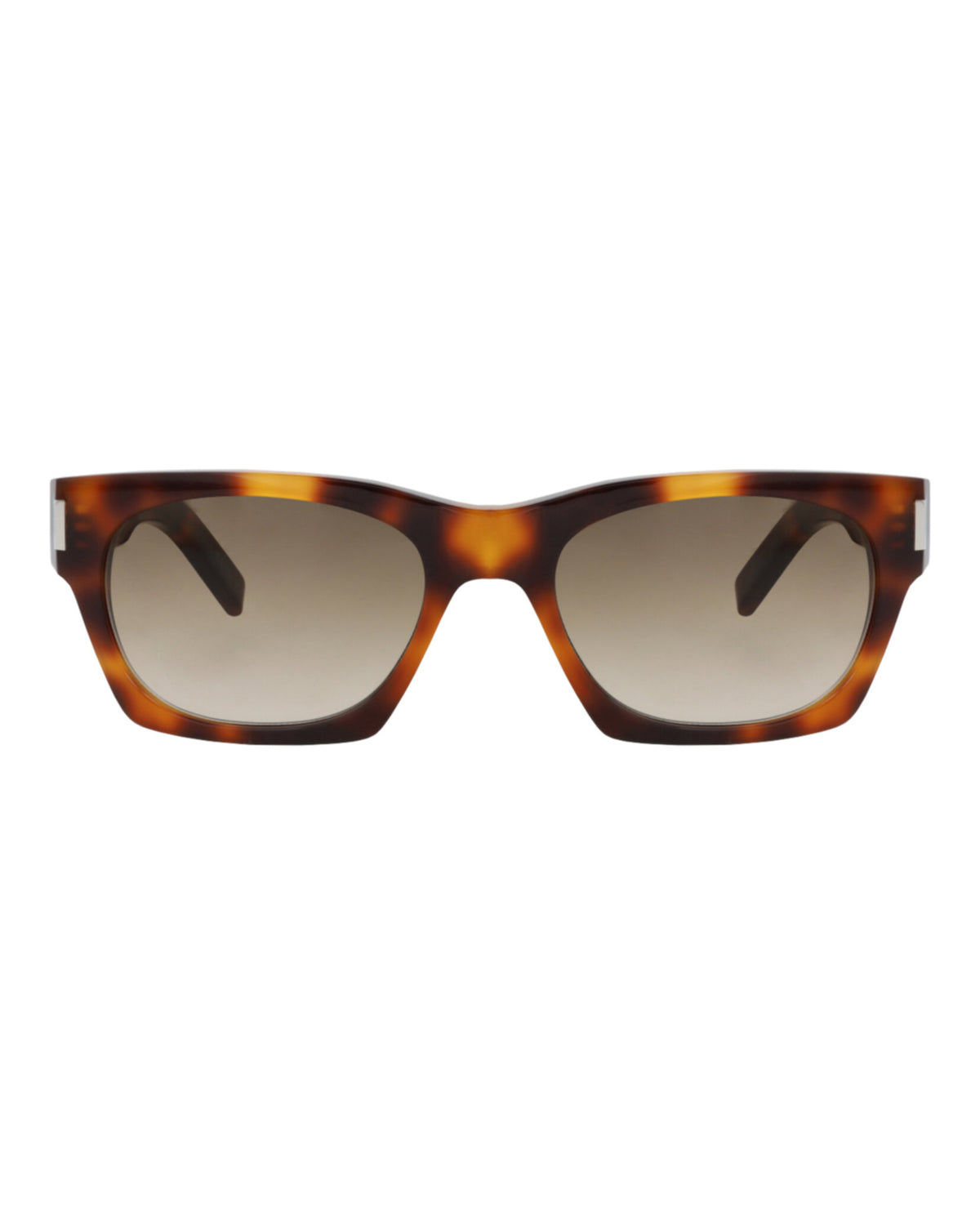 Saint Laurent Unisex Square/Rectangle Havana Havana Brown Fashion Designer Eyewear