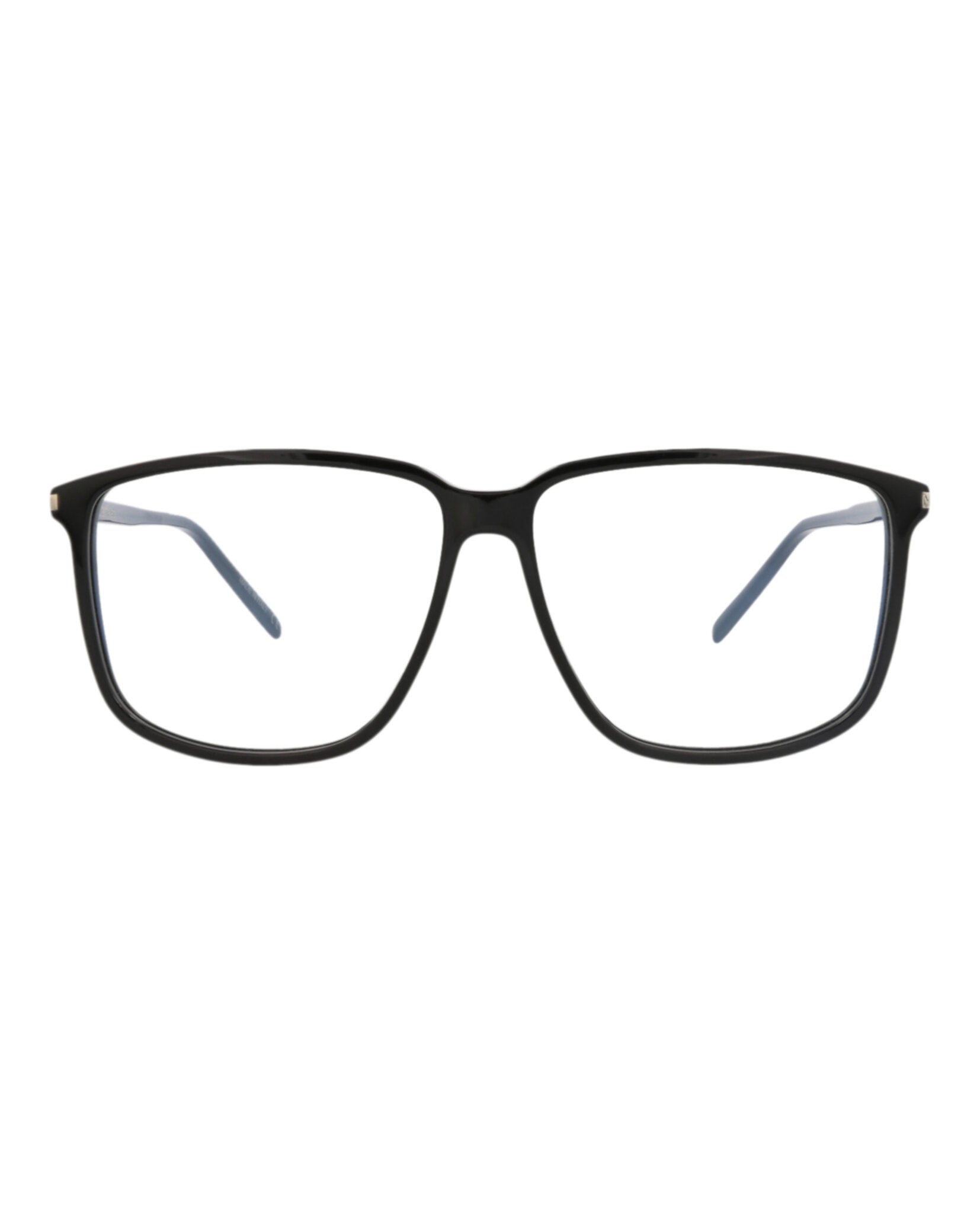 Saint Laurent Saint Laurent Unisex Square/Rectangle Black Black Transparent Fashion Designer Eyewear