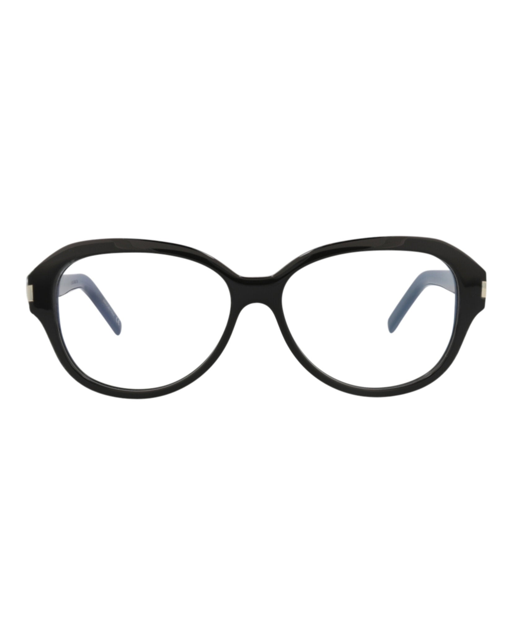 Saint Laurent Unisex Round/Oval Black Black Transparent Fashion Designer Eyewear