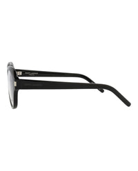 Saint Laurent Unisex Round/Oval Black Black Transparent Fashion Designer Eyewear