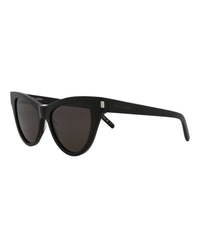 Saint Laurent Womens Cat Eye Black Black Black Fashion Designer Eyewear