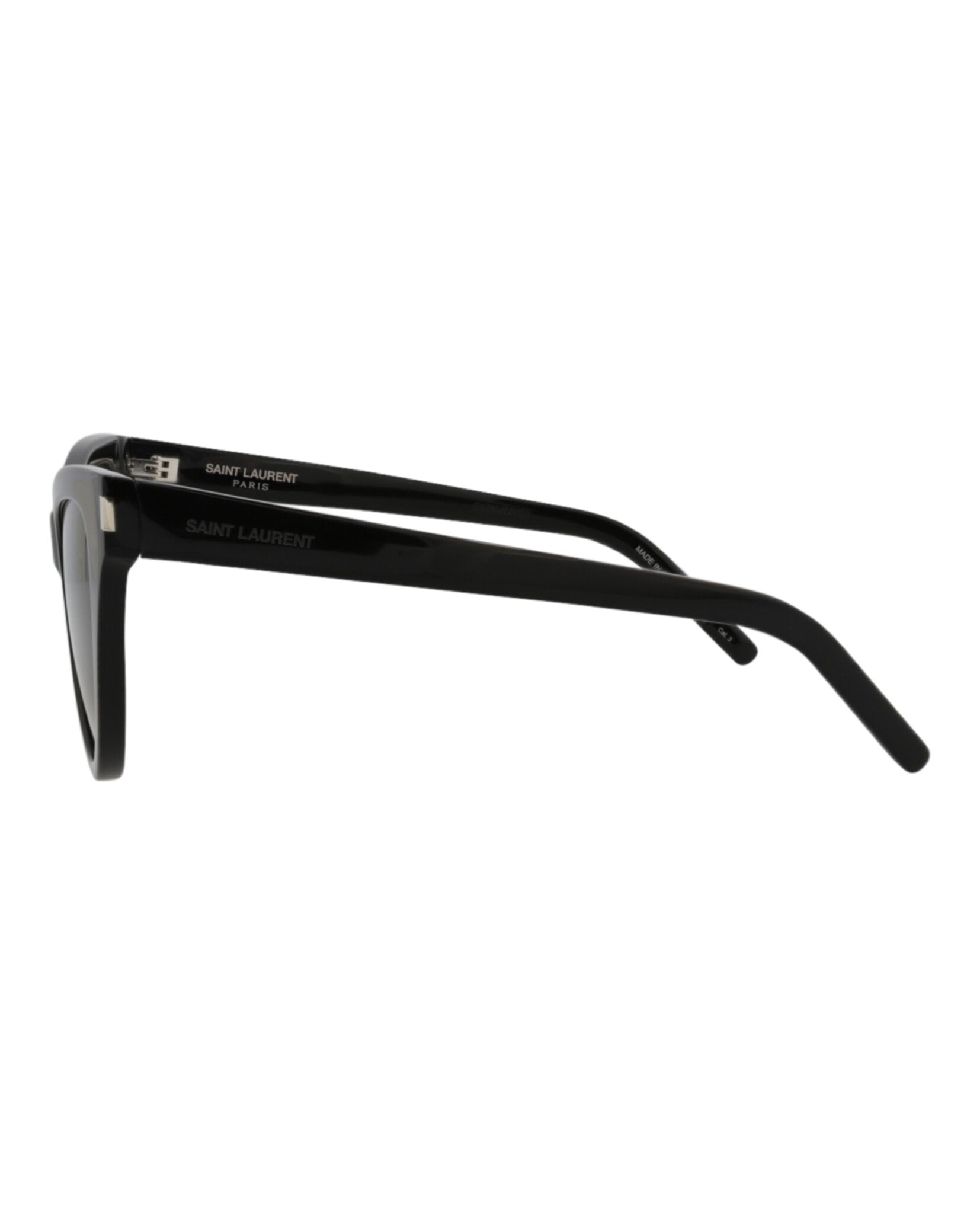 Saint Laurent Womens Cat Eye Black Black Black Fashion Designer Eyewear