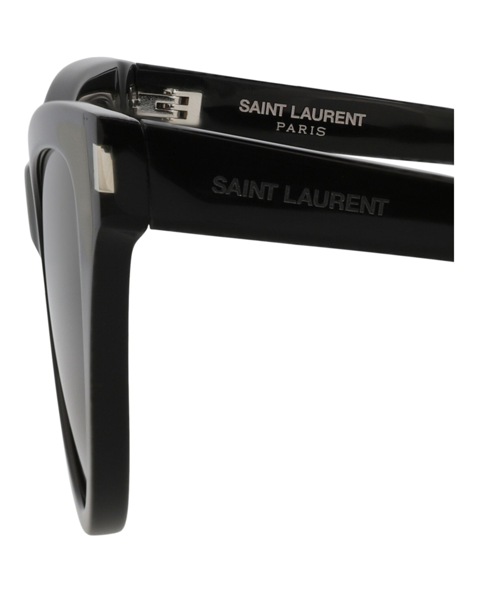 Saint Laurent Womens Cat Eye Black Black Black Fashion Designer Eyewear