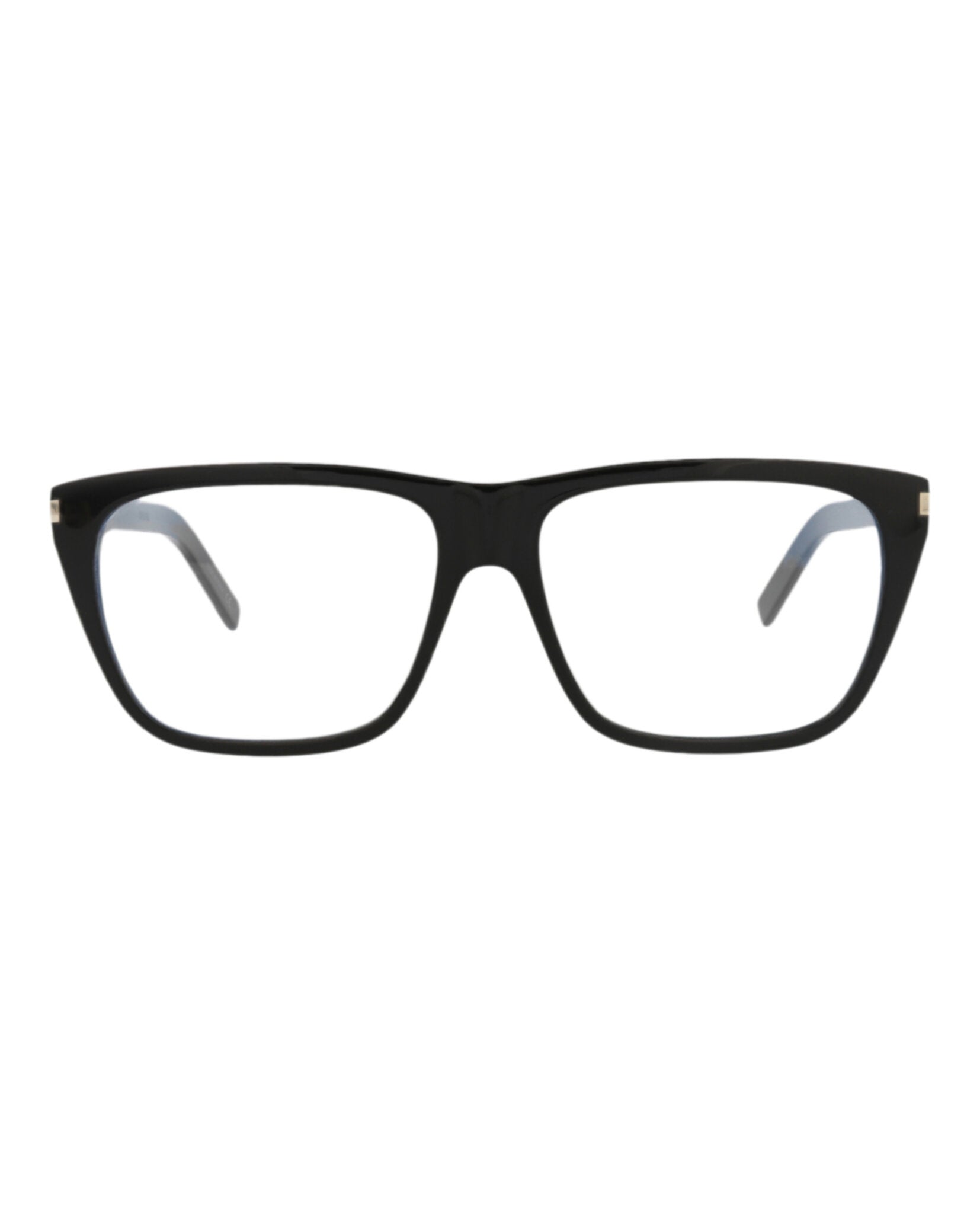 Saint Laurent Saint Laurent Unisex Square/Rectangle Black Black Transparent Fashion Designer Eyewear