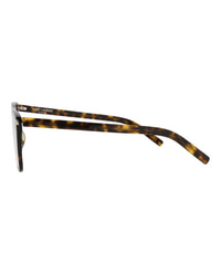 Saint Laurent Saint Laurent Unisex Square/Rectangle Havana Havana Transparent Fashion Designer Eyewear