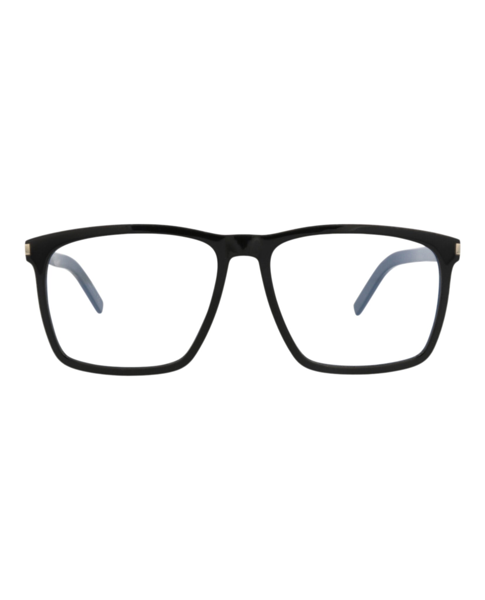Saint Laurent Saint Laurent Unisex Square/Rectangle Black Black Transparent Fashion Designer Eyewear