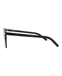 Saint Laurent Saint Laurent Unisex Square/Rectangle Black Black Transparent Fashion Designer Eyewear