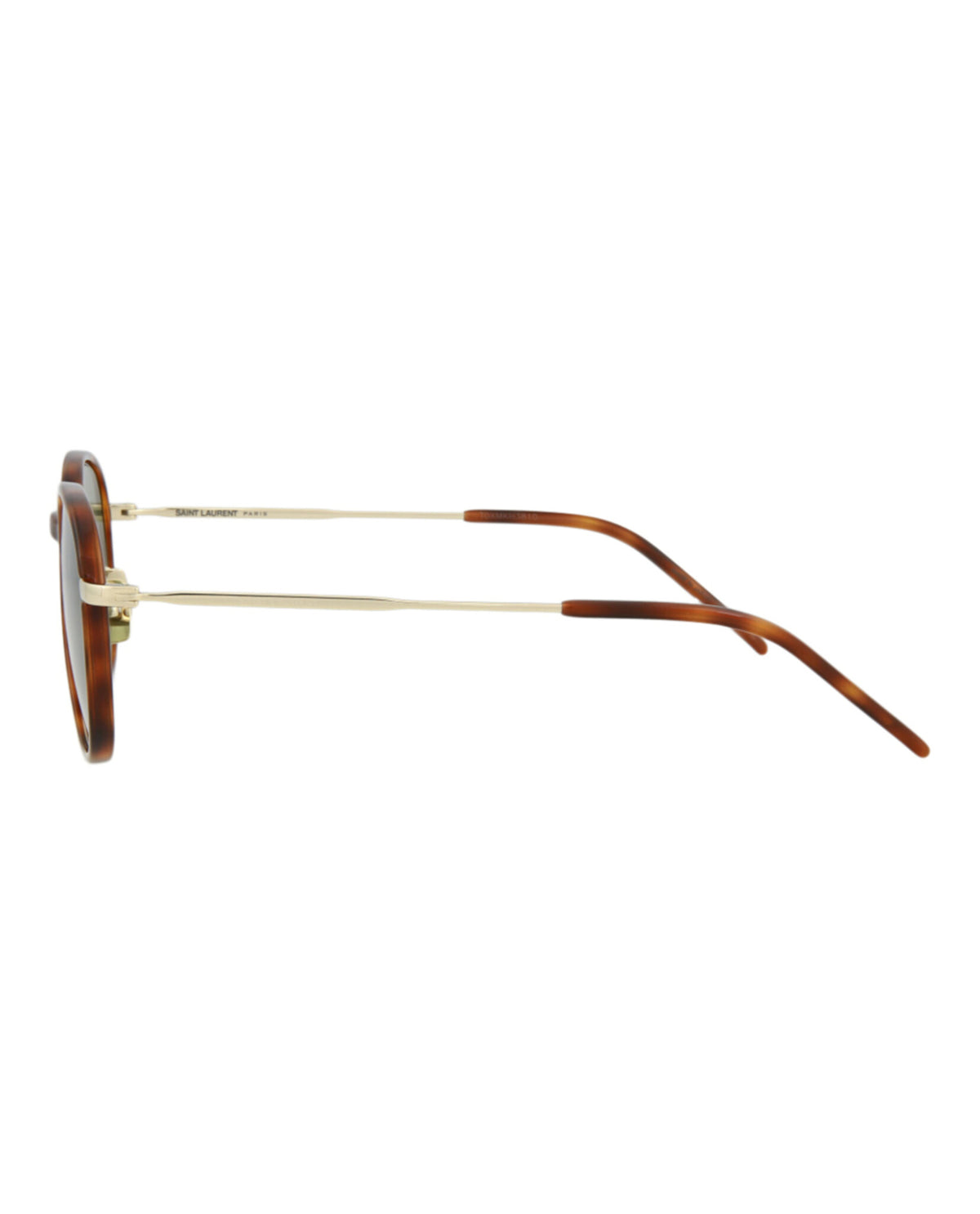 Saint Laurent Unisex Round/Oval Havana Gold Green Fashion Designer Eyewear