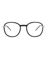 Saint Laurent Saint Laurent Unisex Round/Oval Black Silver Transparent Fashion Designer Eyewear